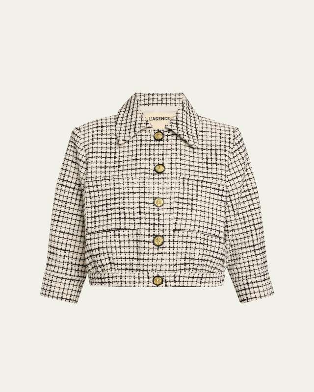 Jia Cropped Tweed Jacket